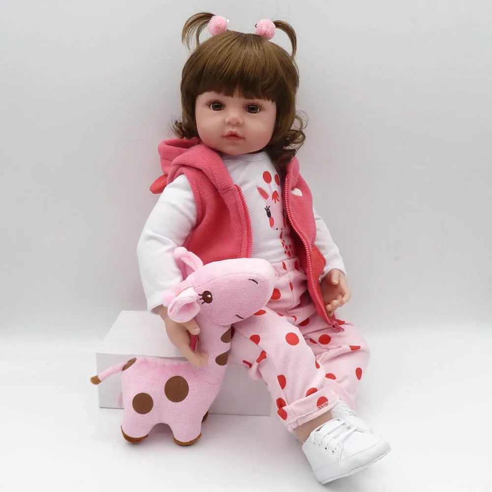 Bebe Кукла reborn baby doll восхитительная Реалистичная кукла для маленьких девочек menina de silicone reborn baby dolls 48 см игрушки для девочек - Цвет: As picture show