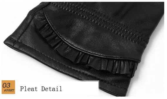 Кожа в складку на манжете Новая мода Бесплатная доставка из натуральной кожи перчатки брендовые кожаные перчатки ksr309