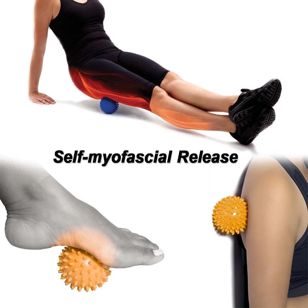 

Soft/Hard Foot Massage Spiky Ball Deep Tissue Acupresssure Recovery Relax Foot Back Shoulder Leg Hand Tight Muscle Massager