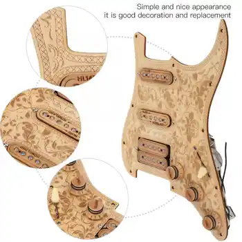 High Quality Guitar Maple Carving Loaded Pickguard Pickups Set Accessories For Electric Guitar Electric Guitar Electric
