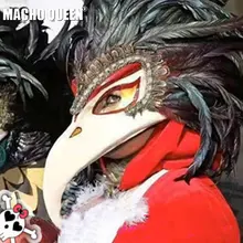 Горящий человек орел перо уход за кожей лица маска костюмы повязка на голову фестивальный рейв одежда Шестерни Хэллоуин