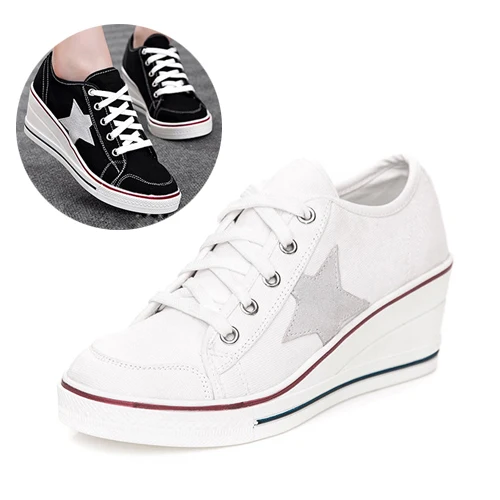 white canvas trainers ladies