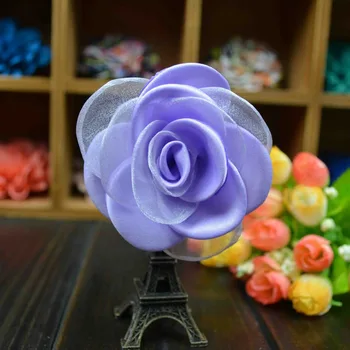 

(10pcs/lot )MiXed Stereoscopic Lace Rose Handmade Cloth Flowers For Women Hair Ornaments Decoration Jewelry DIY Accessory XZ30
