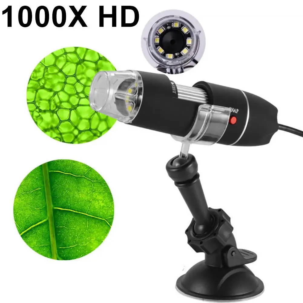 

Mega Pixels 1000X 8 LED Digital USB Microscope Microscopio Magnifier Electronic Stereo USB Endoscope Camera