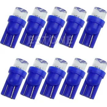 

New 10PCS T10 SMD 1-LED Wedge 194 168 Car Bulb Light Lamp Blue Car Light Source