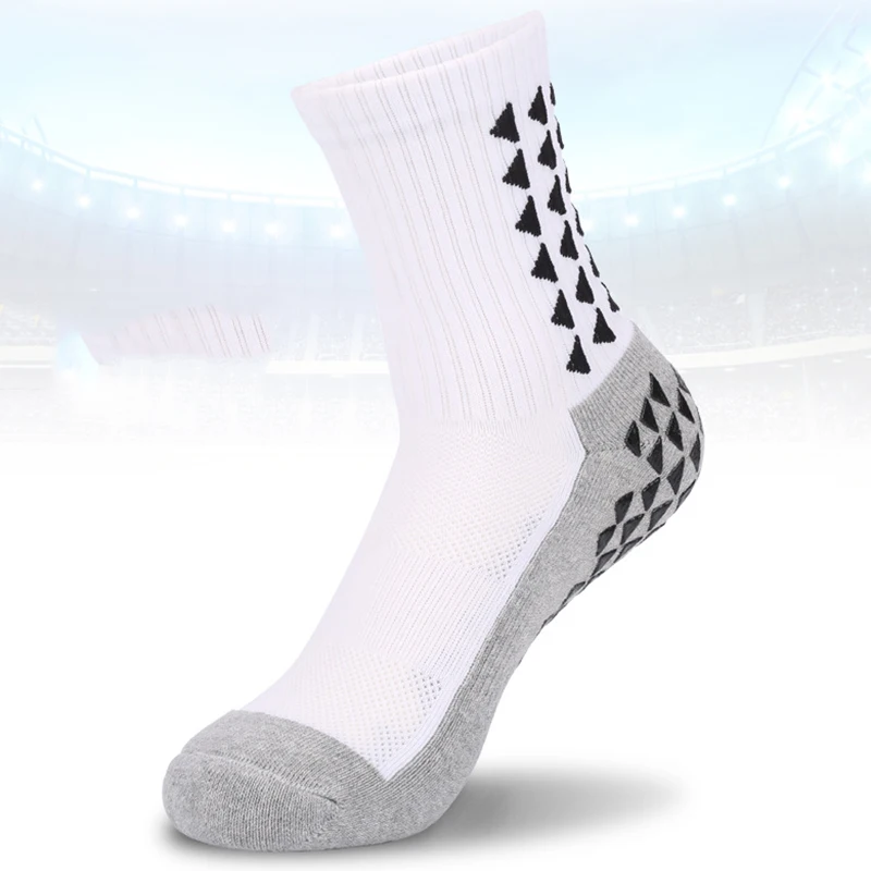 

1pair Unisex Casual Non-Slip Wear Socks Anti Slip Men's Male Football Socks Soccer Sports Running Long Stockings Socks Hot Sale