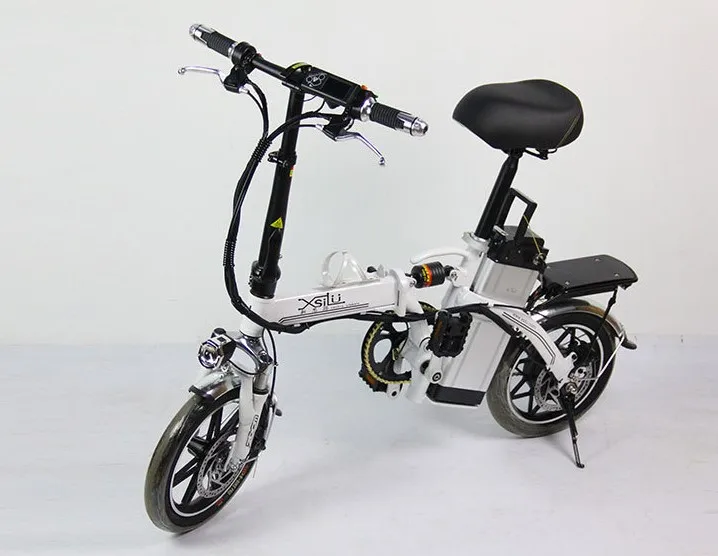 Мини складной электровелосипед 14 дюймов 25 скоростей 48 В литиевая батарея 500 Вт Электрический самокат трехступенчатый велосипед с переменной скоростью