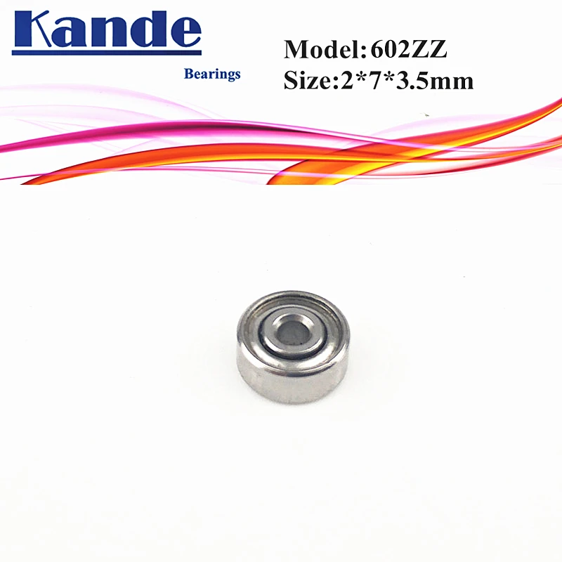 Kande Bearings 602ZZ ABEC-1 ABEC-3 ABEC-5 P5 602 ZZ 602Z Miniature Ball Bearing 602 2x7x3.5mm 10pcs
