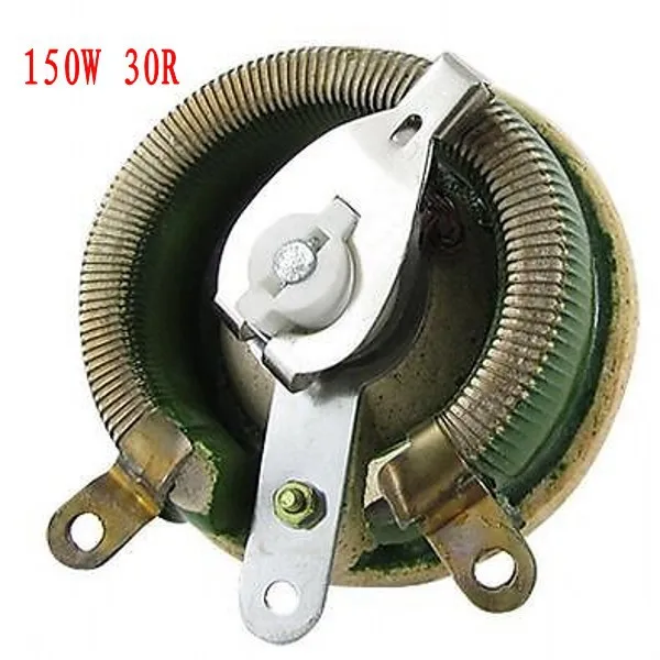 uxcell Wirewound Ceramic Potentiometer Variable Rheostat Resistor 150W 30R Ohm with Knob 