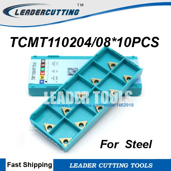 

TCMT110204/TCMT110208-MT TT8125*10pcs TaeguTec original Turning carbide insert,STFCR/STUCR Cutting tool blade, Cutting tip steel