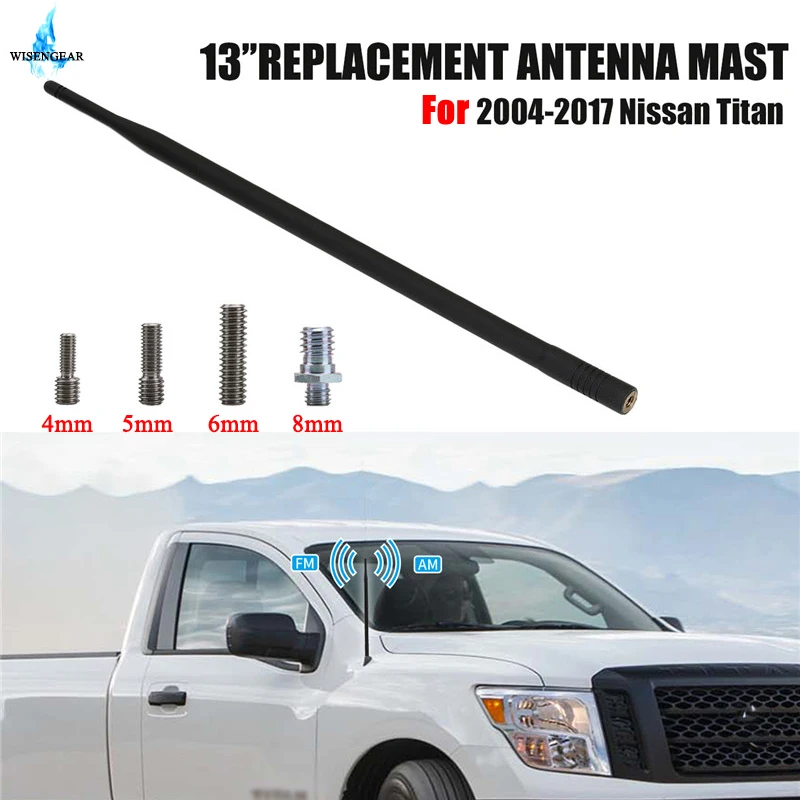For 2004 2017 Nissan Titan FM Antenna Signal Amplifier Radio Antenne Rubber Aerial Mast Whip