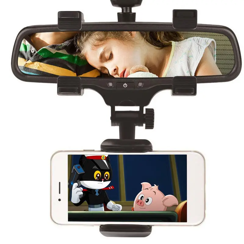 Us 2 97 40 Off Auto Interior Rearview Mirror Mount Holder Driving Recorder Dvr Fixing Clip Car Bracket For Phone Gps 360 Degree Car Accessories In