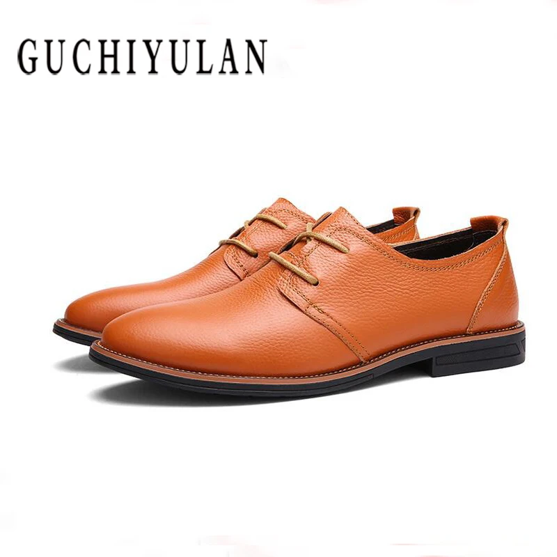 

New arrival Men Loafers handmade Leather Oxfords Business Dress Shoes 2018 Formal Oxford Shoes For Men Flats comfortable Shoes