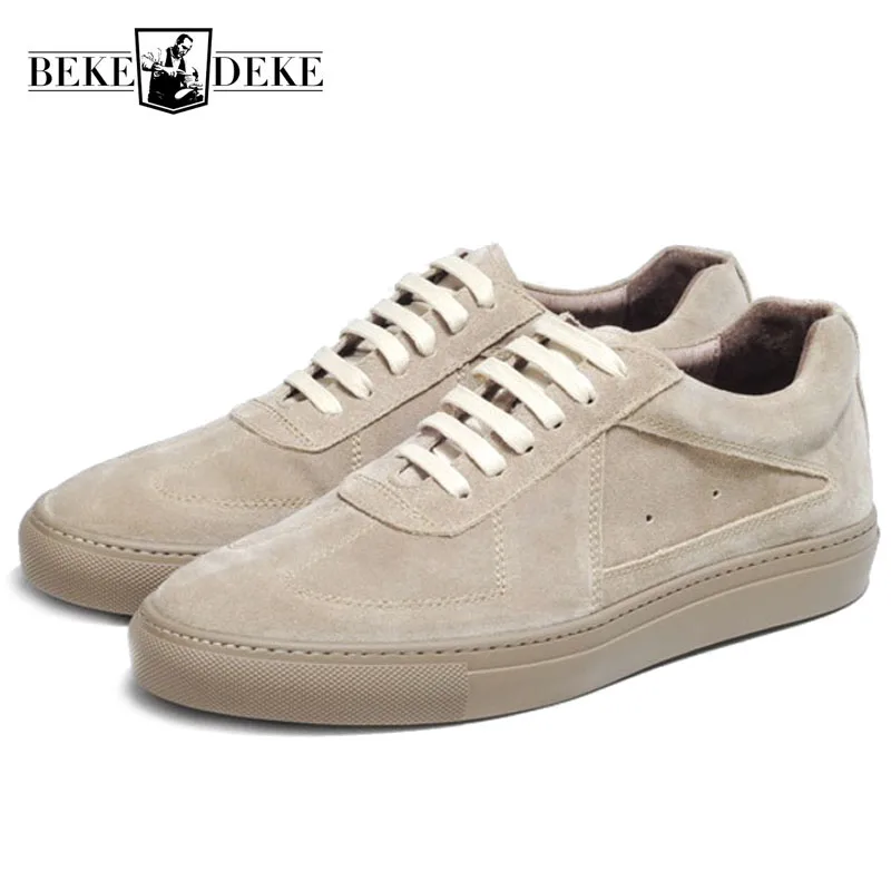 Survêtement À High Cuir Respirant Apricot Marque Cut Décontractées Mode Green Low Formateur De En Chaussures Lacets Sneakers Street grey blue Vache Plats Mens Mocassins army Daim PkOXZiuT