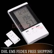 20 шт./лот цифровой ЖК-дисплей Экран Дисплей будильник термометр гигрометр Белый