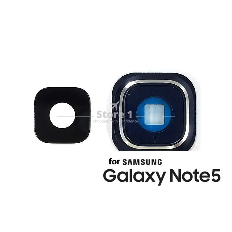 3 комплекта для samsung Galaxy Note 5 стеклянный объектив камеры+ крышка объектива Рамка запасная часть с наклейкой 3M