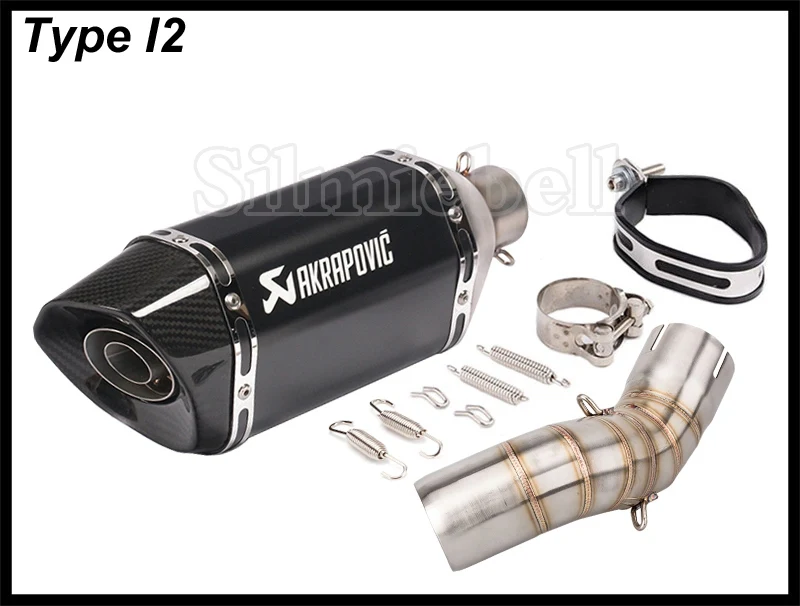 Akrapovic Moto Escape выхлопная труба мотоцикла для Kawasaki Z900 2017 2018 из углеродного волокна