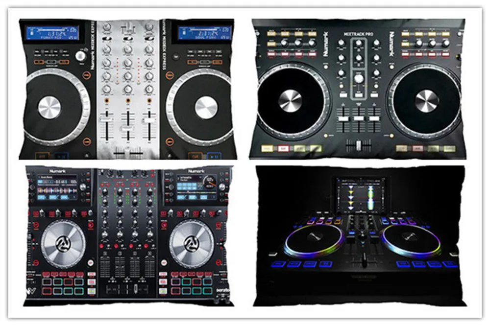 

NUMARK MIXTRACK PRO DJ Zippered Pillow Case Design Luxury Printing Pillow Cover Rectangle Pillowcase