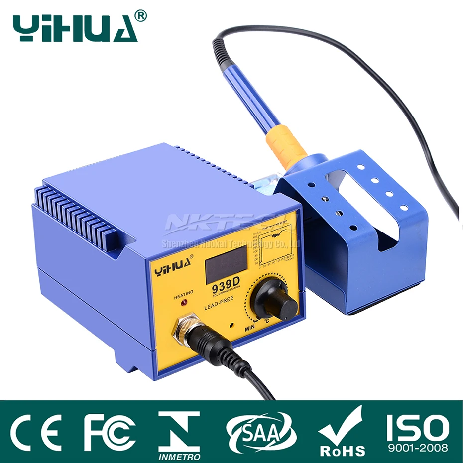 

YIHUA 939D Soldering Electric Iron Welding Station Thermostat Anti-static Constant Temperature 480C 75W Repair Tools High Power