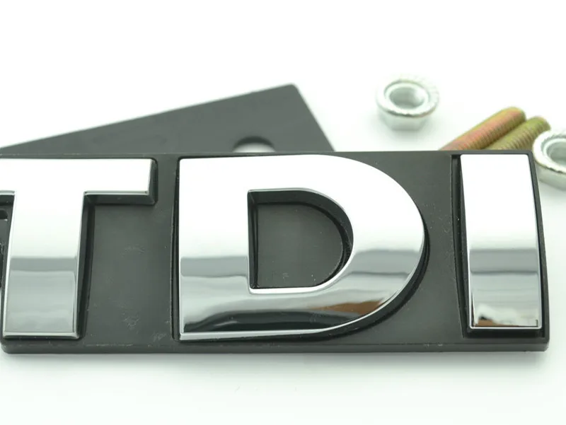 3D логотип "tdi" передняя решетка автомобиля эмблема подходит для VW