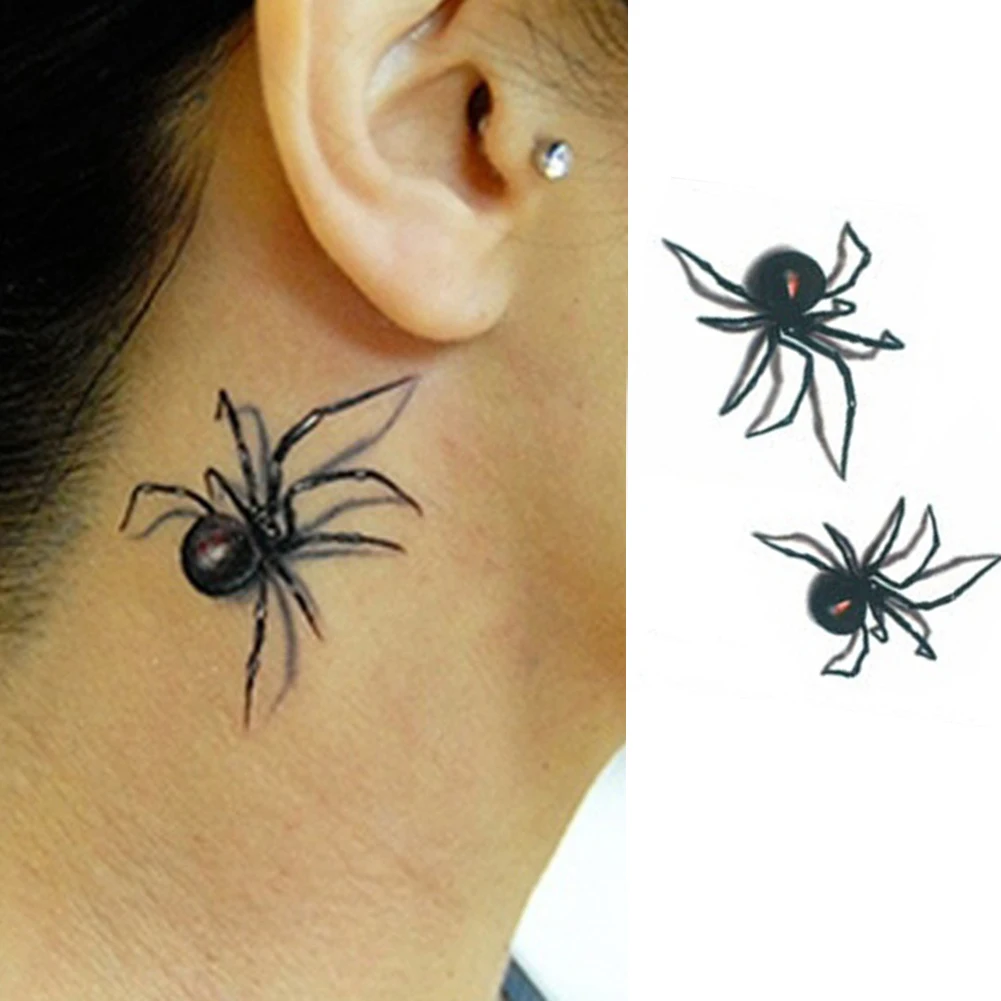 

Spider Pattern Removable Waterproof Body Art Temporary Tattoo Sticker Decal