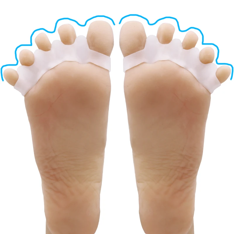1Pair Silicone Foot Care Gel Bunion Protector Toe Separators Straightener Spreader Correctors Hallux Valgus Correction