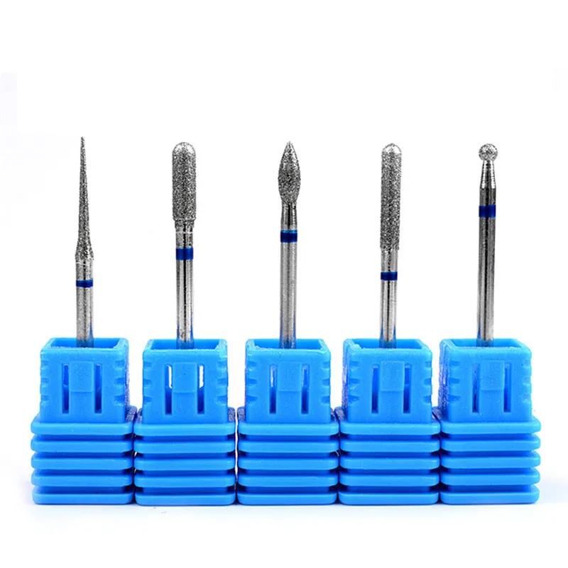 

1PC 5 Styles Blue Nano Coated Carbide Nail Drill Bit Gel Remove Polishing Wholesale & Drop Shipping