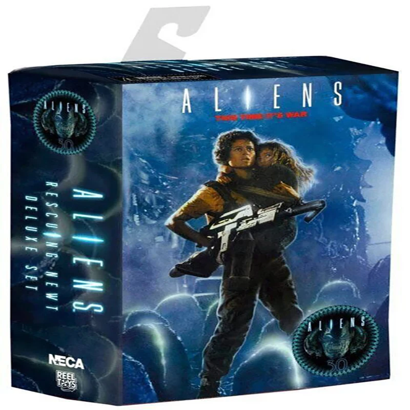 

NECA Aliens Rescuing Newt Deluxe Set 30th Anniversary Ripley and Newt Action Figure Toys PVC Collection Model Dolls 18cm KT3346
