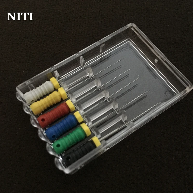 10 пакетов стоматологических Niti k-файлов 25 мм#15-40 Эндо корневой канал k-файл ручного использования Эндодонтические Инструменты