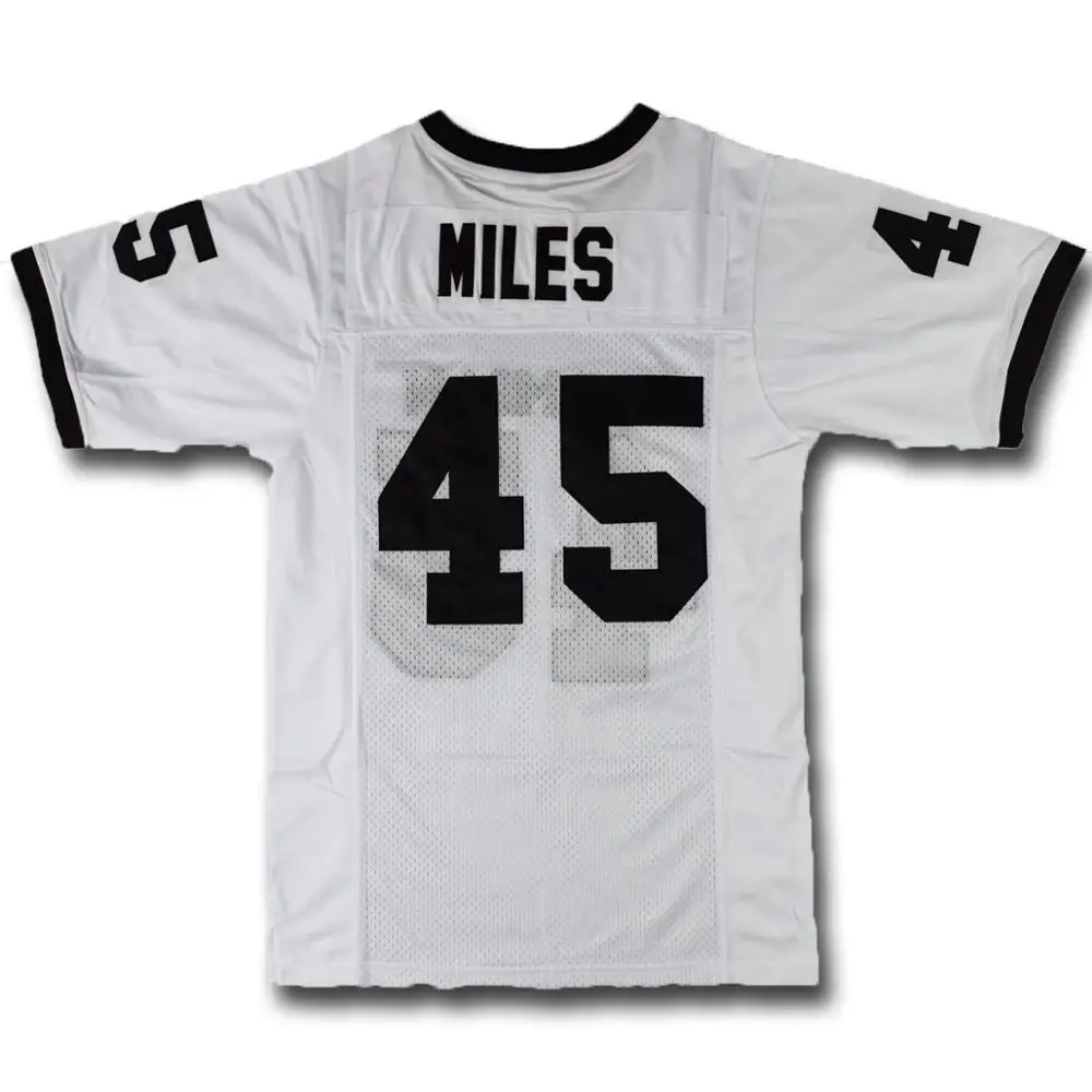 

TIM VAN STEENBERGE Miles #45 Permian Football With C Patch Jersey-White