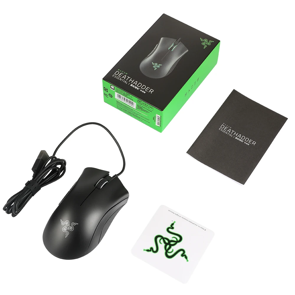 Razer DeathAdder Essential Ergonomic Professional-Grade Gaming Mouse 6400 DPI Optical Sensor Gamer For Computer Laptop PC Mices Razer DeathAdder Essential Ergonomic Professional-Grade Gaming Mouse 6400 DPI Optical Sensor Gamer For Computer Laptop PC Mices