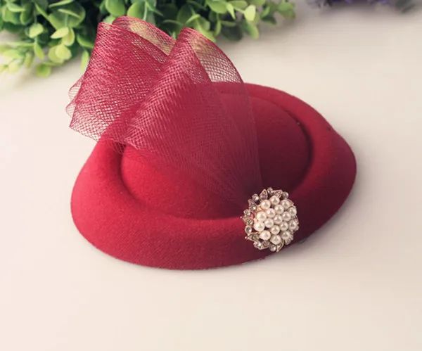 

pillbox deign fascinator headwear wedding hats fascinator base with brooch adorned party hats cocktail hairstyle Multiple colors