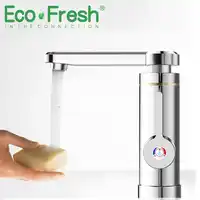 Ecofresh Newest Stainless Steel 220v 3000w Water Heater Faucet Kitchen Electric Water Heating Tap Instant Hot Faucet Heaters