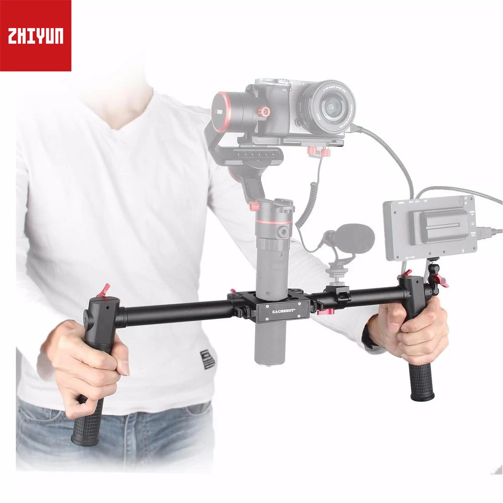 Fotopal ручка с двойной ручкой ручной Руль для Gimbal Zhiyun Crane 2 V2 Feiyu a1000 a2000 Gusen MOZA Air