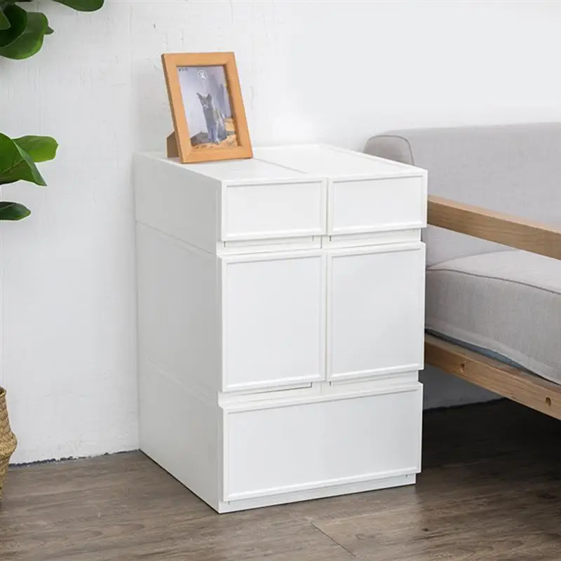 

OUNONA 1PC Home Storage Drawers Multi-function Drawer Organizers Desktop Storage Box Bedside Storage Cabinet Clothes Organizer