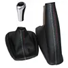 5 Speed 6 Gear Manual Shift Knob With Real Leather Handbrake Gaiter Shift Boot For BMW 3 Series E36 E46 M3 ► Photo 1/6