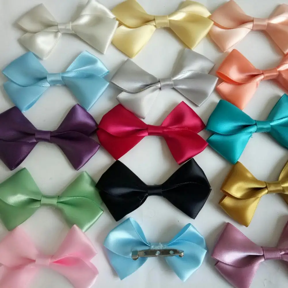 

6PCS ribbon bowknot Brooches Bow Brooch pins Women Clothing Jewelry Accessories College Cloth Art girl pins men Ornament