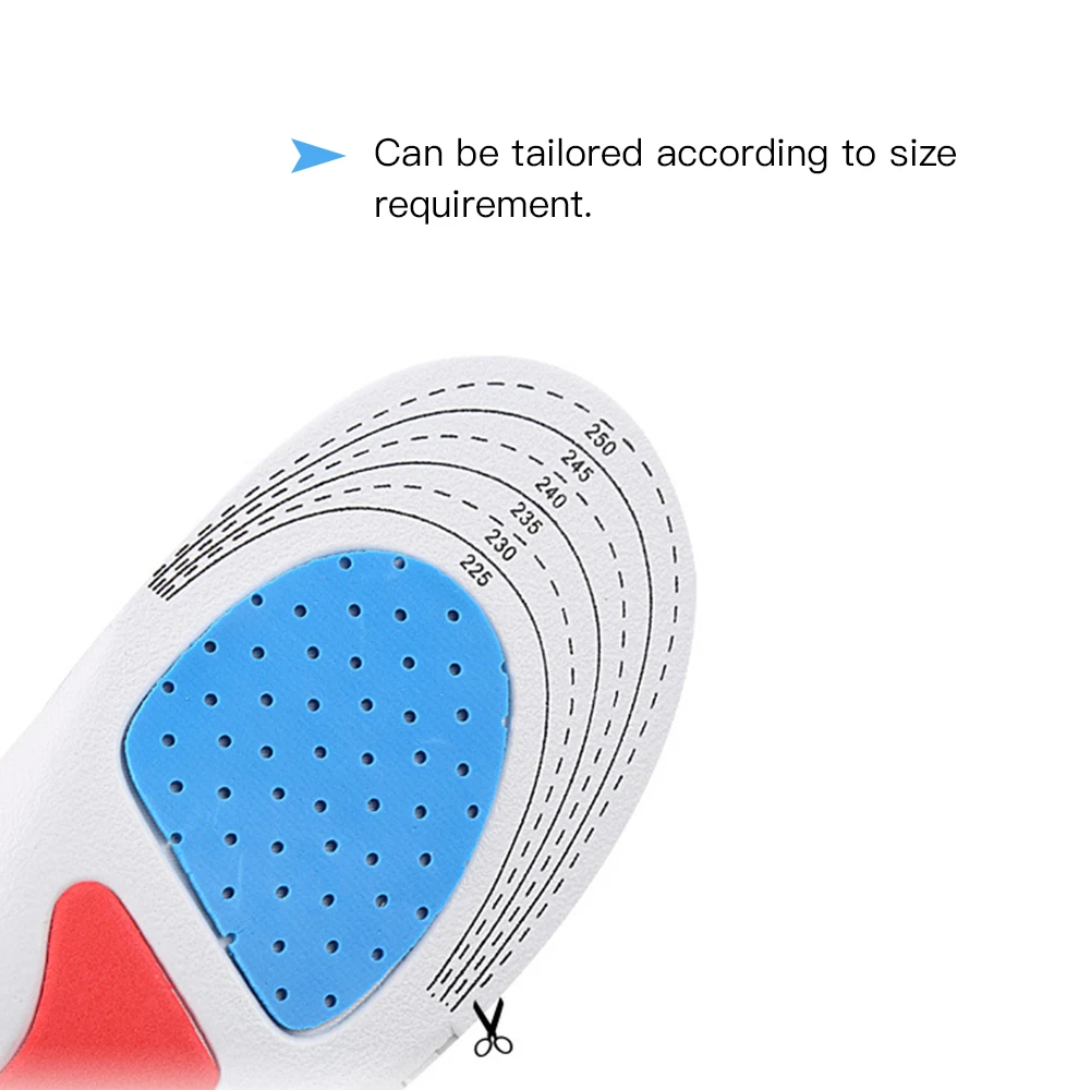 1 пара ортопедические стельки для супинатора, спортивные гелевые стельки унисекс для бега, вставные стельки для обуви, плоские стельки для ног, подушка для мужчин и женщин