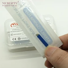 Microblading needles18pins Flexi иглы Лезвия татуаж иглы татуировки иглы Диаметр 0,2 мм 50 шт