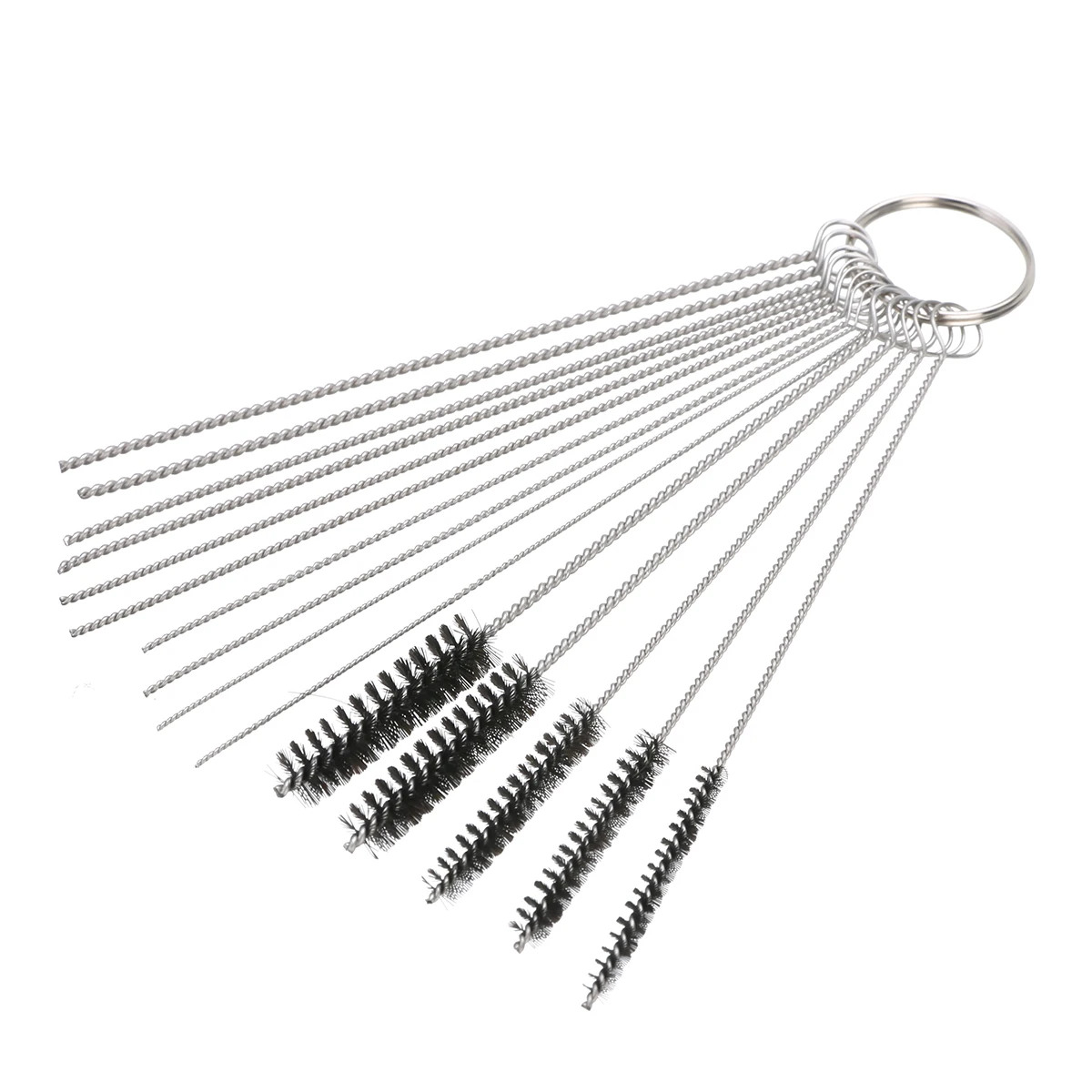 10x Cleaning Needles+5x Brushes Auto Motorcycle Carburetor Carbon Dirt