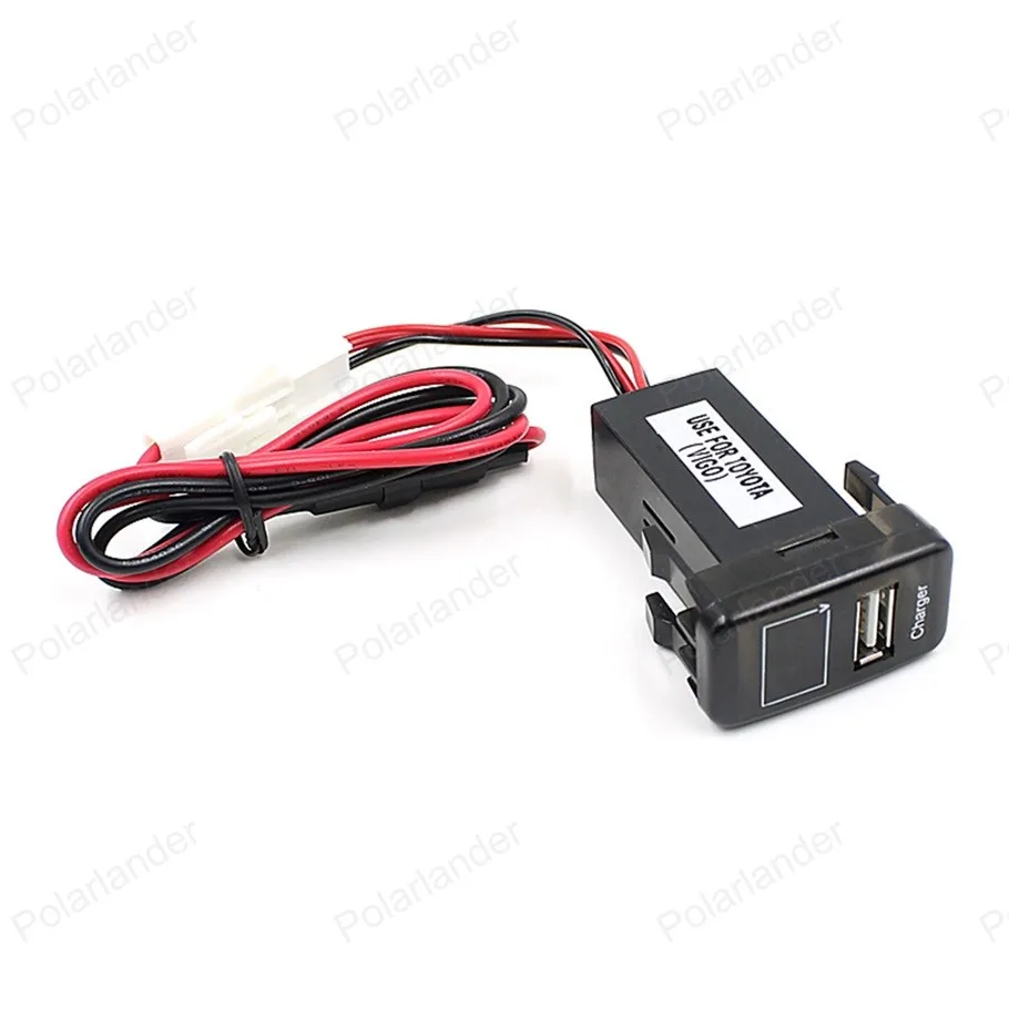 5 В 2.1A t/oyota V/igo автомобиля chargerauto приборной панели порт USB сотовый телефон адаптер