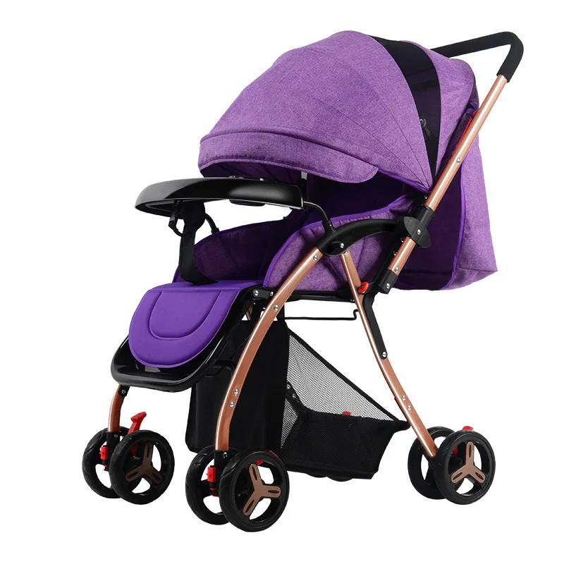 

2017 Luxury High Landscape Baby Stroller Portable Ultralight Foldable Baby Pram Kinderwagen Kids Traval Pushchairs bebek arabasi