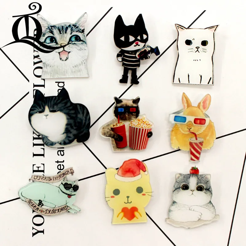 free shipping 1 PCS bungou stray dogs cartoon mix for Clothing Acrylic Badges Kawaii Icons on The Backpack Pin Brooch Badge Z68