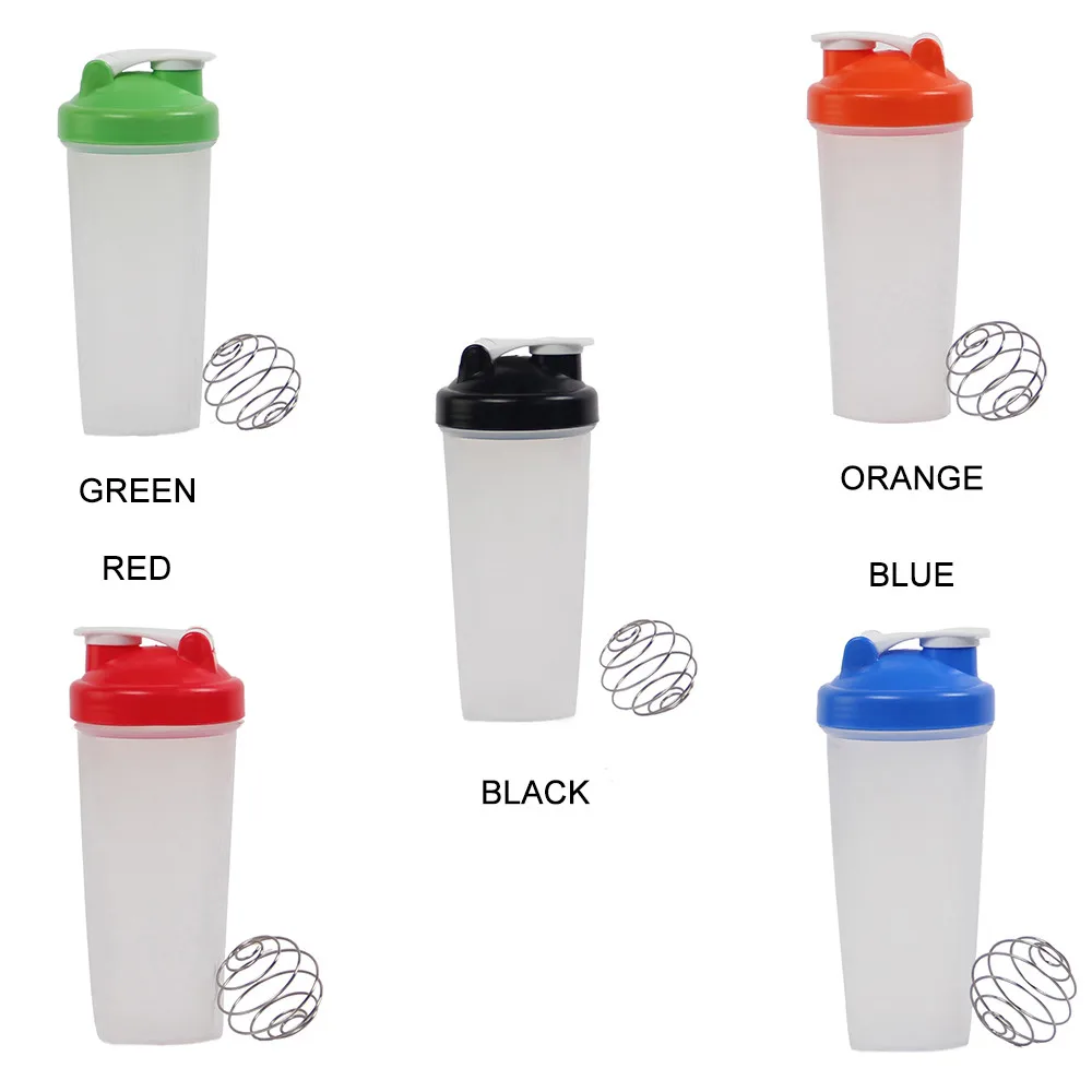 

600ml plastic cup coffee cup Protein Shaker With Blending Ball plastic cup