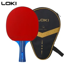 Локи 5-фанера ракетка для настольного тенниса ракетки тренировки для начинающих ракетка для пинг-понга с ракетка сумка