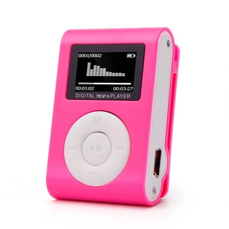 HIPERDEAL Новая мода мини USB Клип MP3 плеер ЖК-экран Поддержка 32 ГБ Micro SD TF карта музыкальный плеер мини Mp3 Ja15 - Цвет: HT
