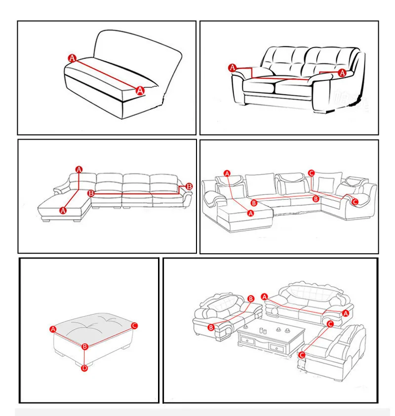 Сплошной фланелевый чехол для дивана, эластичный чехол для дивана, толстый клетчатый стрейч, все включено, противоскользящий секционный диван, 1, 2, 3, 4 сиденья