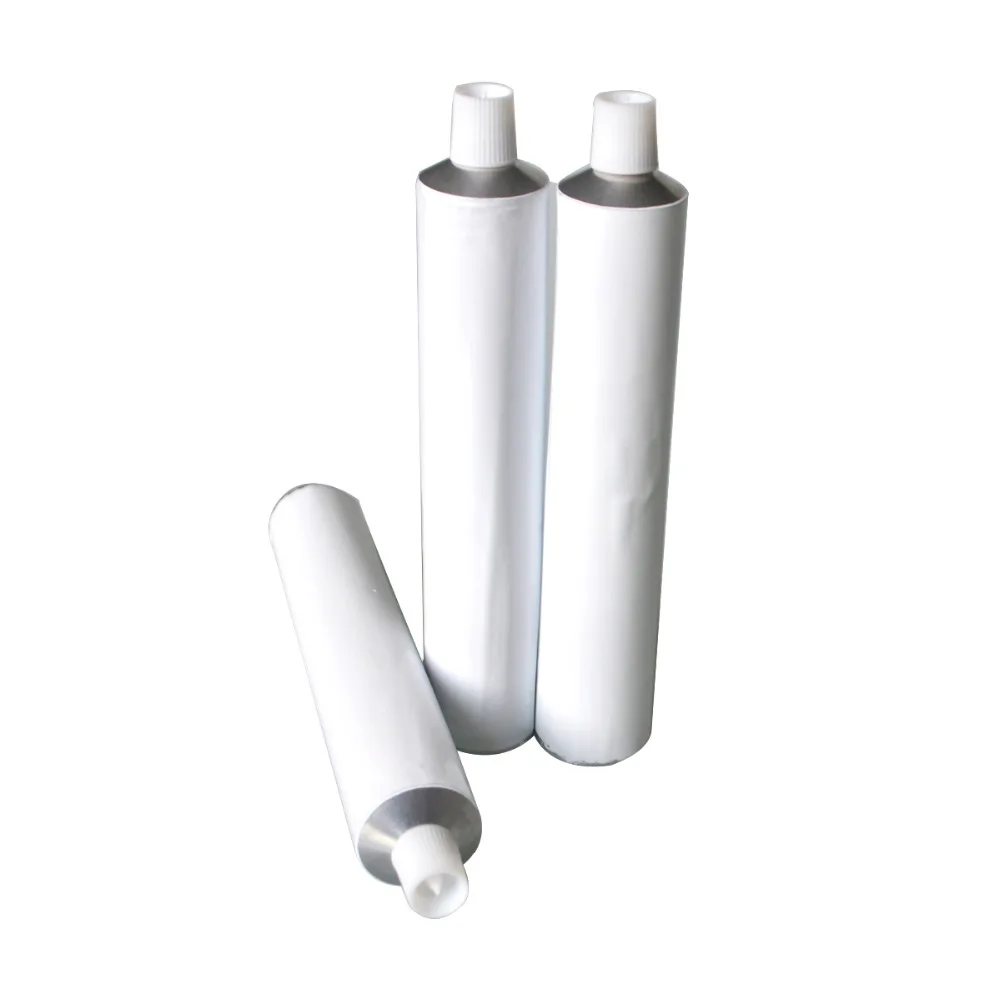 50pcs White Aluminum Empty Toothpaste Tubes w/ Needle Cap Unsealed 10ml 20ml 30ml 50ml 100ml