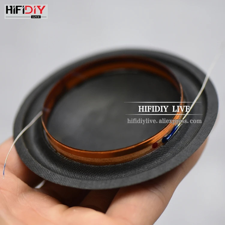 HIFIDIY LIVE 2 дюйма 49,5 мм alto звуковая катушка мягкая черная шелковая мембрана Средняя частота динамик ремонт аксессуары Запчасти 80 Вт 8 Ом