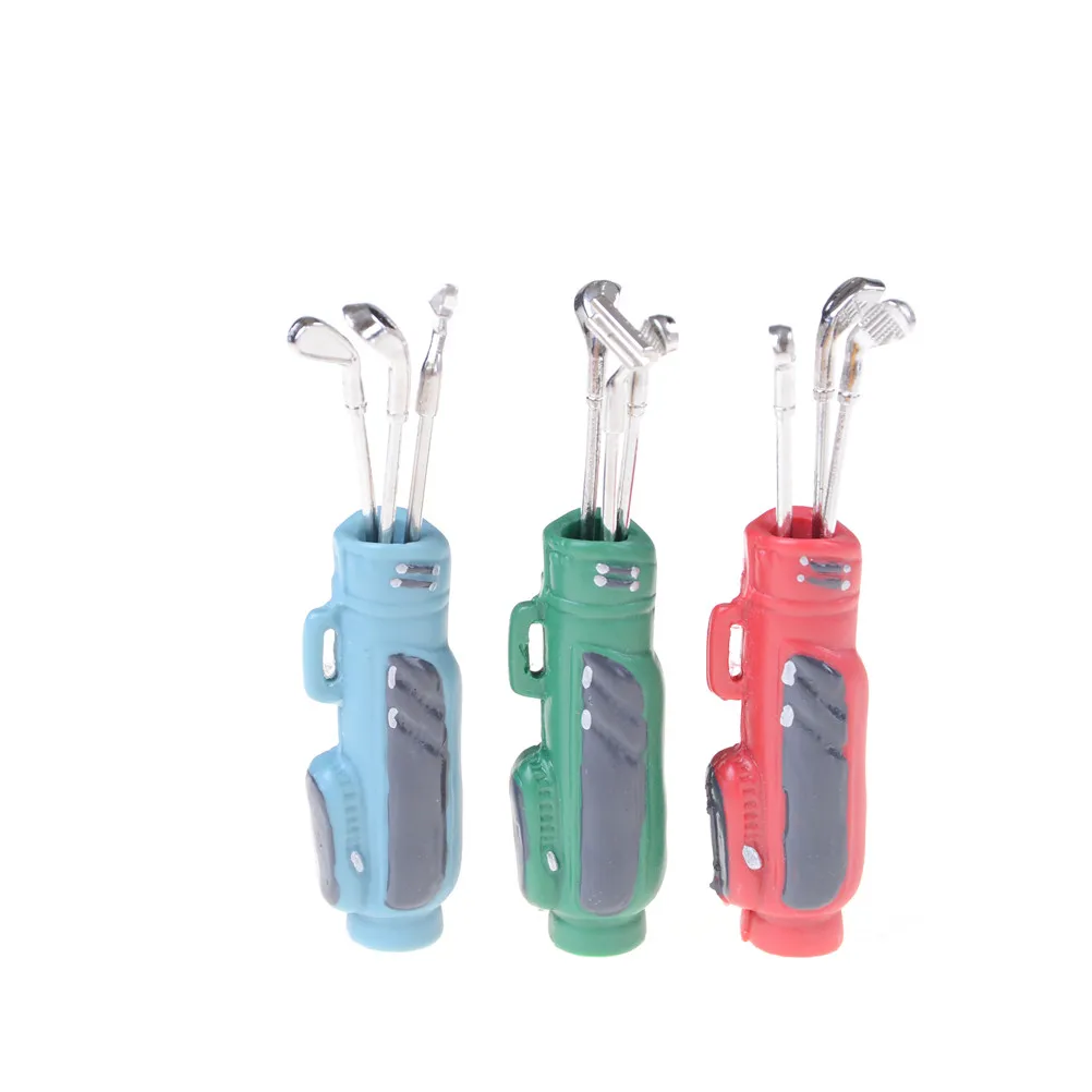 Buy 112 Scale Dollhouse Miniature Golf Bag with 3